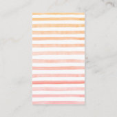 Perzik Fruit Baby shower Luier Raffle Informatiekaartje (Achterkant)