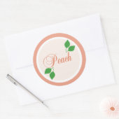 Perzik Fruit Label Sticker (Envelop)