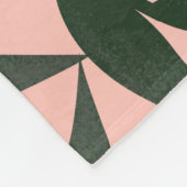Perzik fruit roze achtergrond patroon. fleece deken (Hoek)