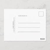 Perzik Fruit Zoet Dank u Briefkaart (Achterkant)