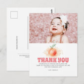 Perzik Fruit Zoet Dank u Foto Briefkaart (Voorkant / Achterkant)