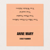 Perzik Fuzz Abrikoos Sinaasappel Roze Custom 2024 Visitekaartje (Buitenkant ongevouwen)