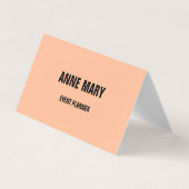 Perzik Fuzz Abrikoos Sinaasappel Roze Custom 2024 Visitekaartje (Voorkant)