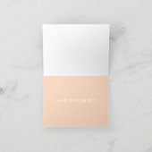 Perzik Fuzz Abstract Bloemstuk Kaart (Binnen)