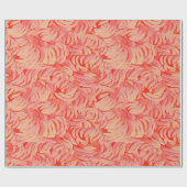 Perzik Fuzz Abstract Botanisch Fruitig Patroon 14 Cadeaupapier (Vlak)