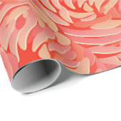 Perzik Fuzz Abstract Botanisch Fruitig Patroon 14 Cadeaupapier (Rol Hoek)