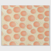 Perzik Fuzz Abstract Botanisch Fruitig Patroon 18 Cadeaupapier (Vlak)