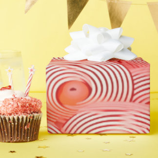 Perzik Fuzz Abstract Botanisch Fruitig Patroon 19 Cadeaupapier