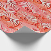 Perzik Fuzz Abstract Botanisch Fruitig Patroon 19 Cadeaupapier (Hoek)