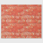 Perzik Fuzz Abstract Botanisch Fruitig Patroon 1 Cadeaupapier (Vlak)