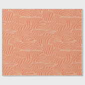 Perzik Fuzz Abstract Botanisch Fruitig Patroon 20 Cadeaupapier (Vlak)