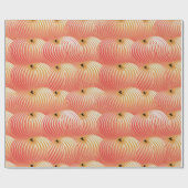 Perzik Fuzz Abstract Botanisch Fruitig Patroon 2 Cadeaupapier (Vlak)