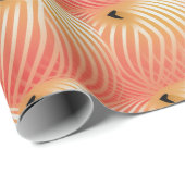 Perzik Fuzz Abstract Botanisch Fruitig Patroon 2 Cadeaupapier (Rol Hoek)