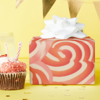 Perzik Fuzz Abstract Botanisch Fruitig Patroon 5 Cadeaupapier