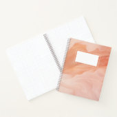 Perzik fuzz abstract marmer notitieboek (Binnen)