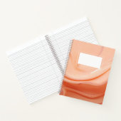 Perzik fuzz abstracte vloeistof notitieboek (Binnen)