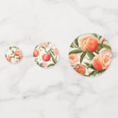 Perzik Fuzz Baby Shower Confetti (Achterkanten)