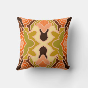 Perzik Fuzz Boho Shabby Chic Geometrische Abstract Kussen
