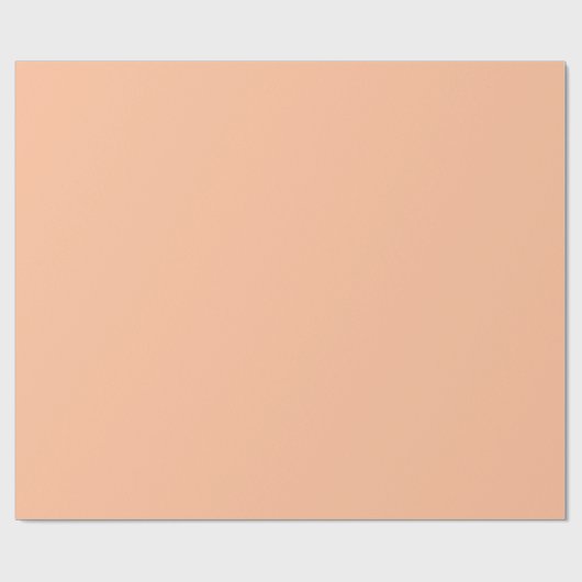 perzik fuzz effen kleur cadeaupapier (Vlak)