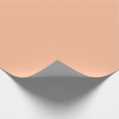 Perzik Fuzz Effen Kleur Cadeaupapier (Hoek)