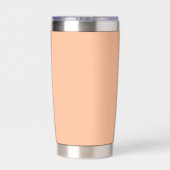 Perzik Fuzz Effen Kleur Geïsoleerde Drinkbeker (Achterkant)