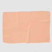 Perzik Fuzz Effen Kleur Golfhanddoek (Horizontaal)