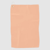 Perzik Fuzz Effen Kleur Golfhanddoek (Voorkant)