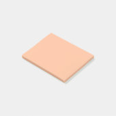 Perzik Fuzz Effen Kleur Post-it® Notes (Schuin)