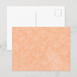 Perzik Fuzz Faux Leder Briefkaart