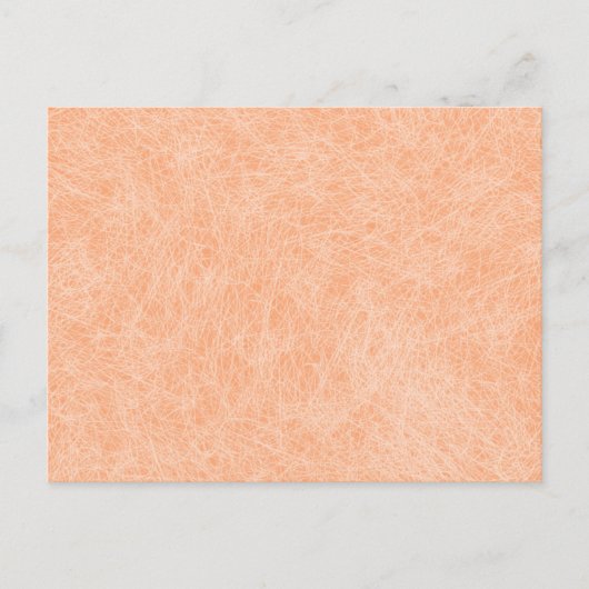 Perzik Fuzz Faux Leder Briefkaart (Voorkant)