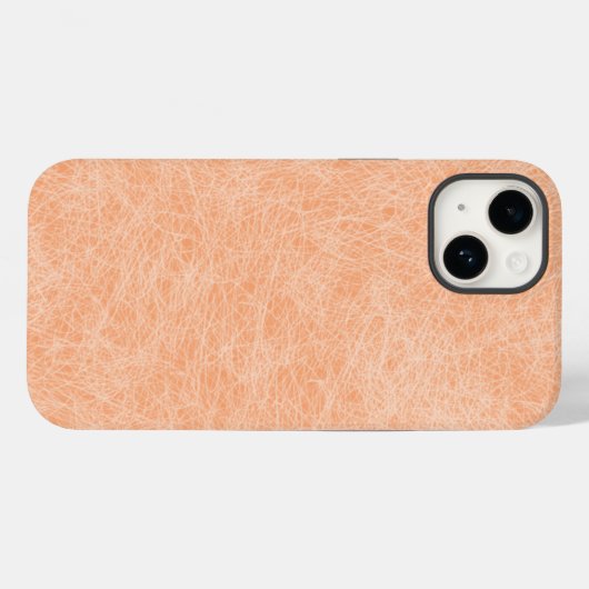 Perzik Fuzz Faux Leder Case-Mate iPhone Case (Achterkant (horizontaal))