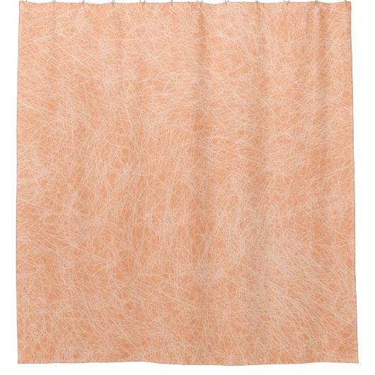 Perzik Fuzz Faux Leder Douchegordijn (Voorkant)