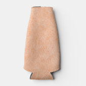 Perzik Fuzz Faux Leder Flesjeskoeler (Voorkant)