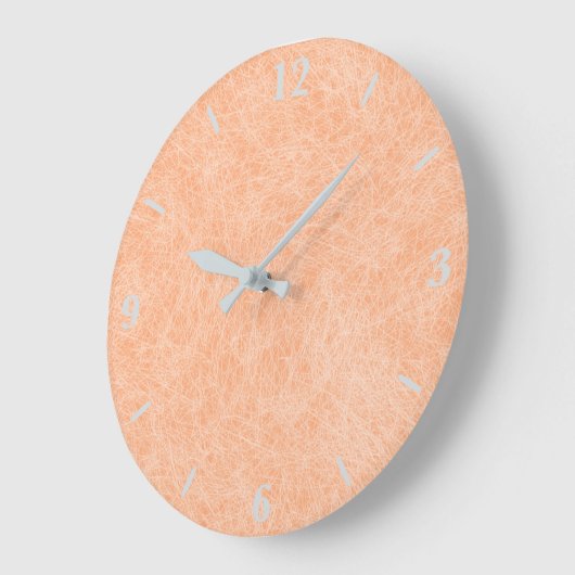 Perzik Fuzz Faux Leder Grote Klok (Hoek)