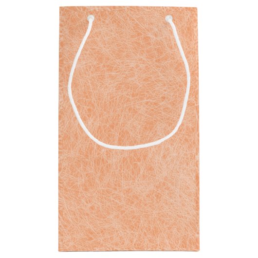 Perzik Fuzz Faux Leder Klein Cadeauzakje (Achterkant)