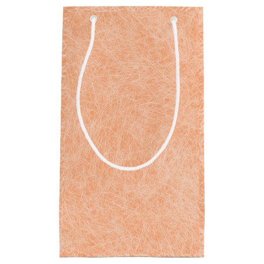 Perzik Fuzz Faux Leder Klein Cadeauzakje (Voorkant)