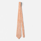Perzik Fuzz Faux Leder Stropdas (Voorkant)