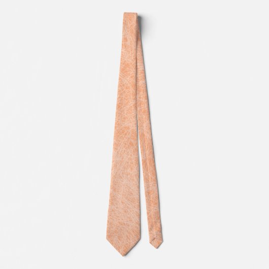 Perzik Fuzz Faux Leder Stropdas (Voorkant)