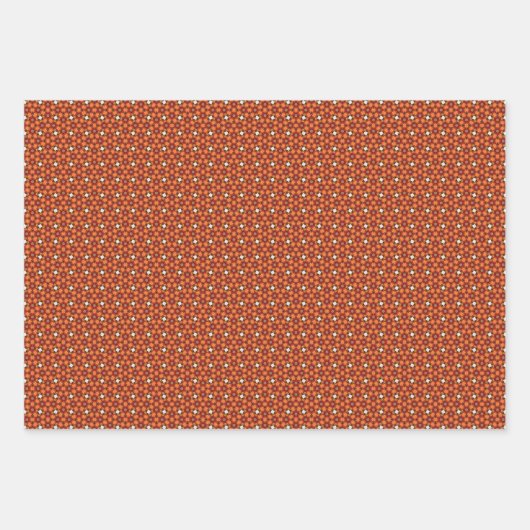 Perzik Fuzz geometrisch patroon set I Inpakpapier Vel (Voorkant 3)