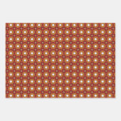 Perzik Fuzz geometrisch patroon set I Inpakpapier Vel (Voorkant)