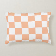 Perzik Fuzz geruit Gingham patroon