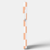 Perzik Fuzz geruit Gingham patroon Case-Mate iPhone Case (Achterkant / Links)