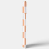 Perzik Fuzz geruit Gingham patroon Case-Mate iPhone Case (Achterkant / Rechts)