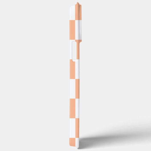 Perzik Fuzz geruit Gingham patroon Case-Mate iPhone Case (Achterkant / Rechts)