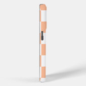 Perzik Fuzz geruit Gingham patroon Case-Mate iPhone Case (Achterkant / Rechts)