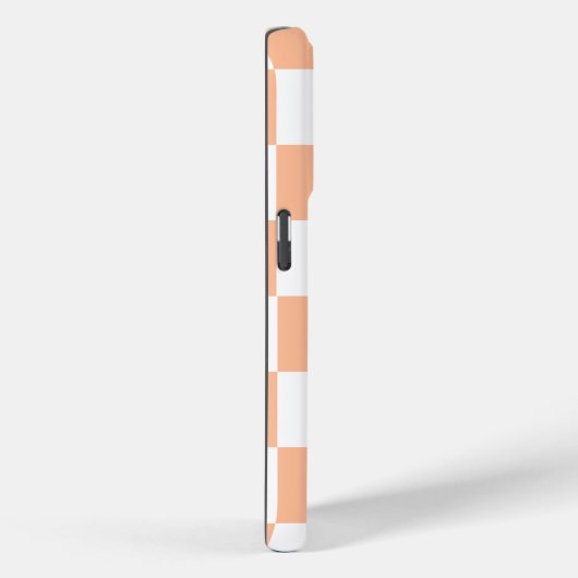 Perzik Fuzz geruit Gingham patroon Case-Mate iPhone Case (Achterkant / Rechts)