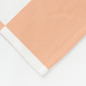 Perzik Fuzz geruit Gingham patroon Fleece Deken (Hoek)
