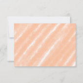 Perzik Fuzz Kleur Waterverf Abstract Patroon Bedankkaart (Achterkant)