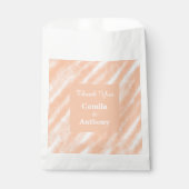 Perzik Fuzz Kleur Waterverf Abstract Patroon Bedankzakje (Voorkant)