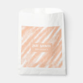 Perzik Fuzz Kleur Waterverf Abstract Patroon Bedankzakje (Voorkant)